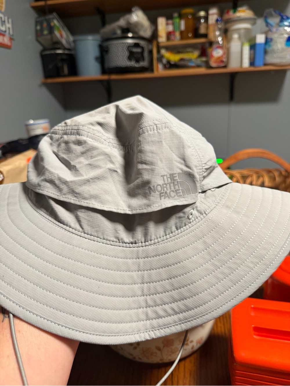 The North Face Light Gray Men's Bucket Sun Hat